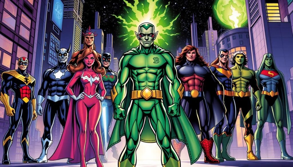 Martian Manhunter with Allies