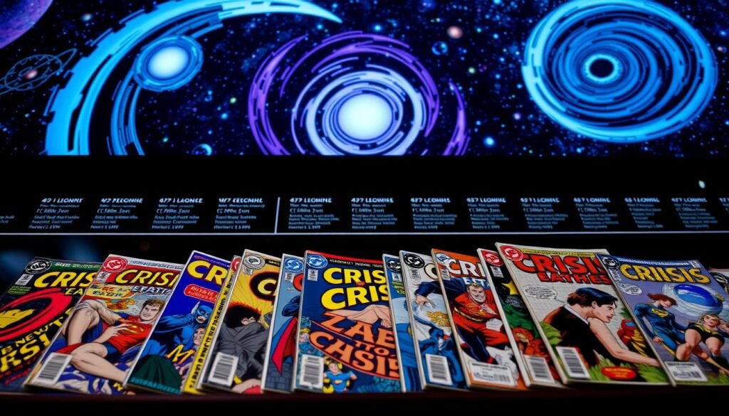 Crisis on Infinite Earths publication timeline