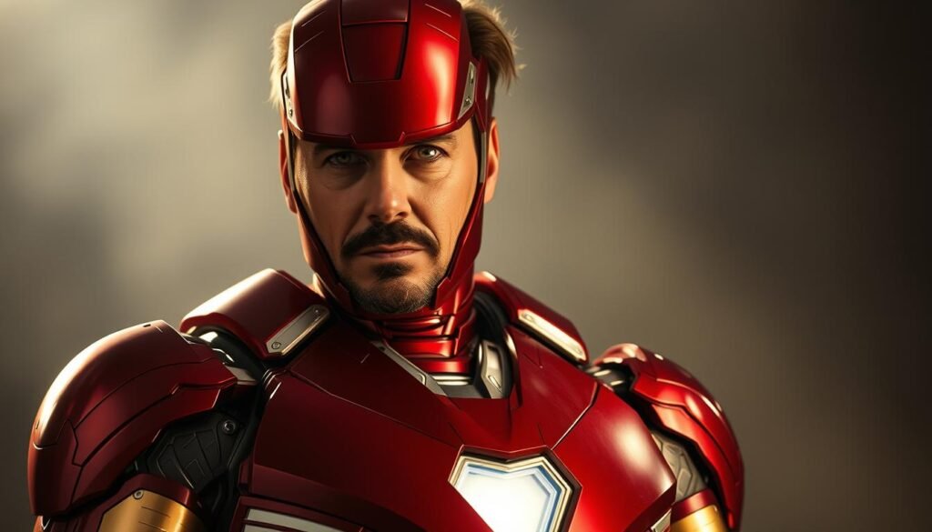 Tony Stark in Iron Man suit