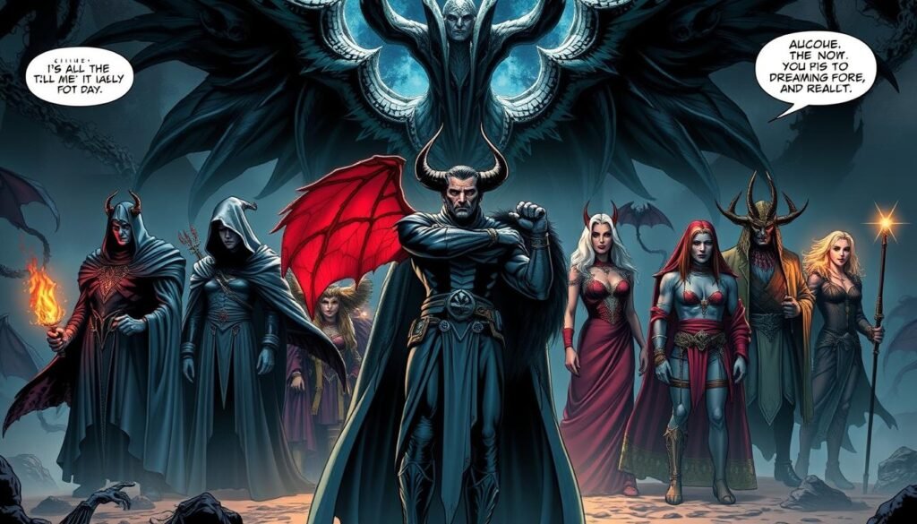 Key allies and foes in The Sandman Key allies and foes in The Sandman