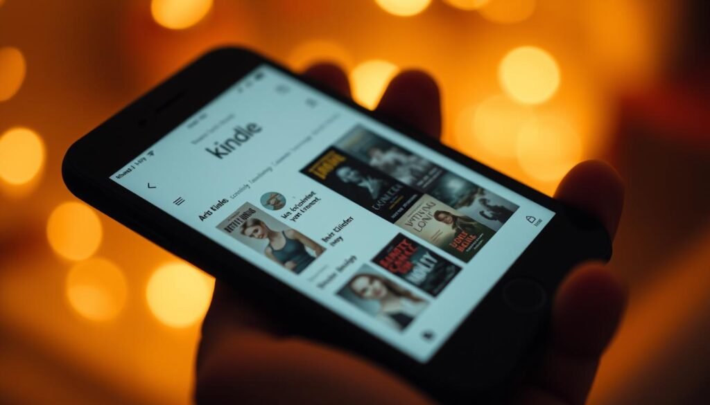 kindle app on phone