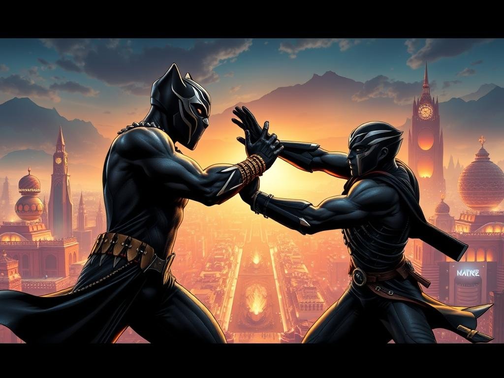 Black Panther vs. Killmonger: A Fight for Wakanda's Soul