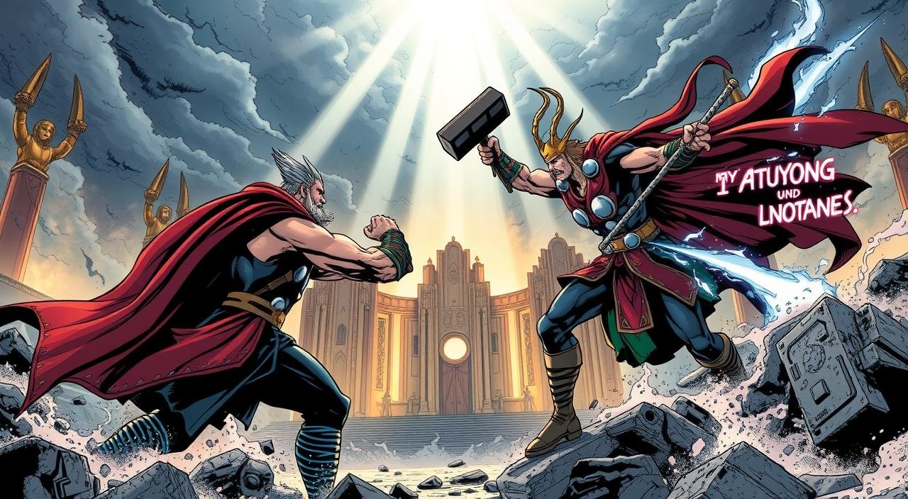 Thor vs. Loki: A Brotherly Battle for Power