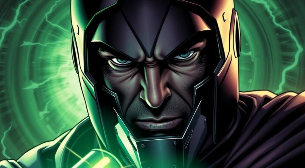 A close-up portrait of Robert Downey Jr. as Doctor Doom, the iconic Marvel supervillain. Downey's stern, intense gaze pierces through the frame, framed by Doom's signature metal mask and helmet. Subtle green and purple hues cast an ominous, foreboding atmosphere, while dramatic lighting accentuates the sharp contours of Downey's face and the intricate details of the Doom armor. The background is a swirling vortex of energy, hinting at the powerful forces Doom commands. The overall impression is one of a formidable, unstoppable threat, foreshadowing the impending doom that looms over the Avengers. A close-up portrait of Robert Downey Jr. as Doctor Doom, the iconic Marvel supervillain. Downey's stern, intense gaze pierces through the frame, framed by Doom's signature metal mask and helmet. Subtle green and purple hues cast an ominous, foreboding atmosphere, while dramatic lighting accentuates the sharp contours of Downey's face and the intricate details of the Doom armor. The background is a swirling vortex of energy, hinting at the powerful forces Doom commands. The overall impression is one of a formidable, unstoppable threat, foreshadowing the impending doom that looms over the Avengers.