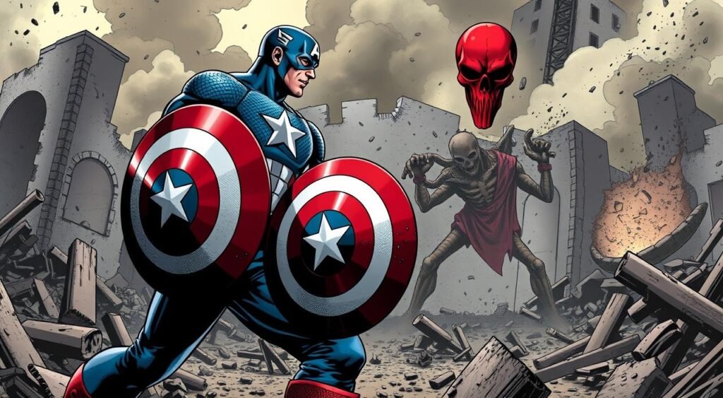 Captain America vs Red Skull Captain America vs Red Skull