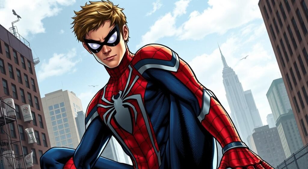 Generate an image of Andrew Garfield as Spider-Man in The Amazing Spider-Man (2012) Andrew Garfield como Homem-Aranha em O Espetacular Homem-Aranha (2012)