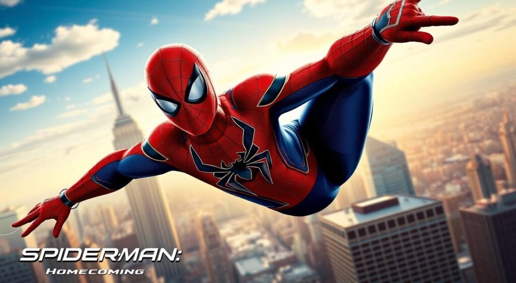 Generate an image of Spider-Man: Homecoming movie poster Pôster do filme Homem-Aranha: De Volta ao Lar