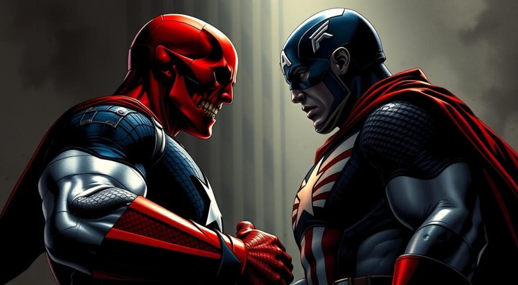 Red Skull vs Captain America Red Skull vs Captain America