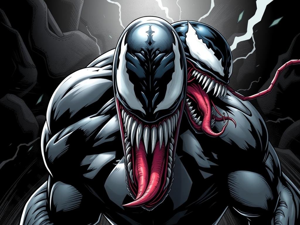 Venom comic art comparison Venom comic art comparison