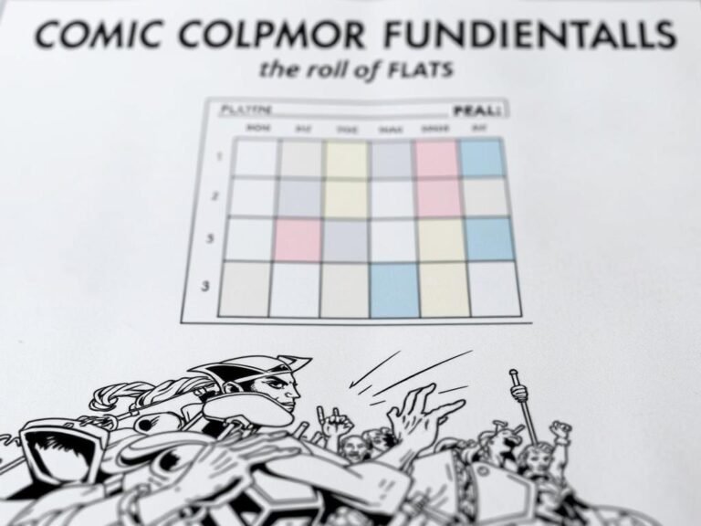 flats comic coloring crucial role