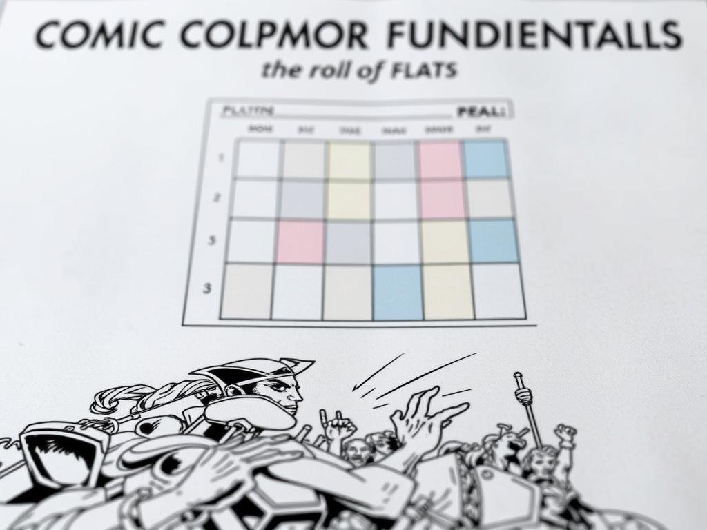 flats comic coloring crucial role