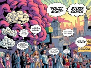 From Clouds to Captions: The Interesting Evolution of Thought Balloons in Comics