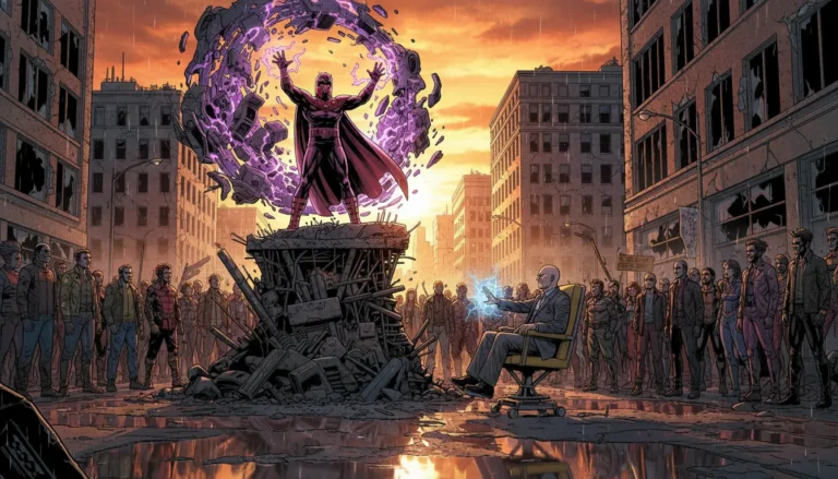 Magneto vs Professor X in Mutant Rights