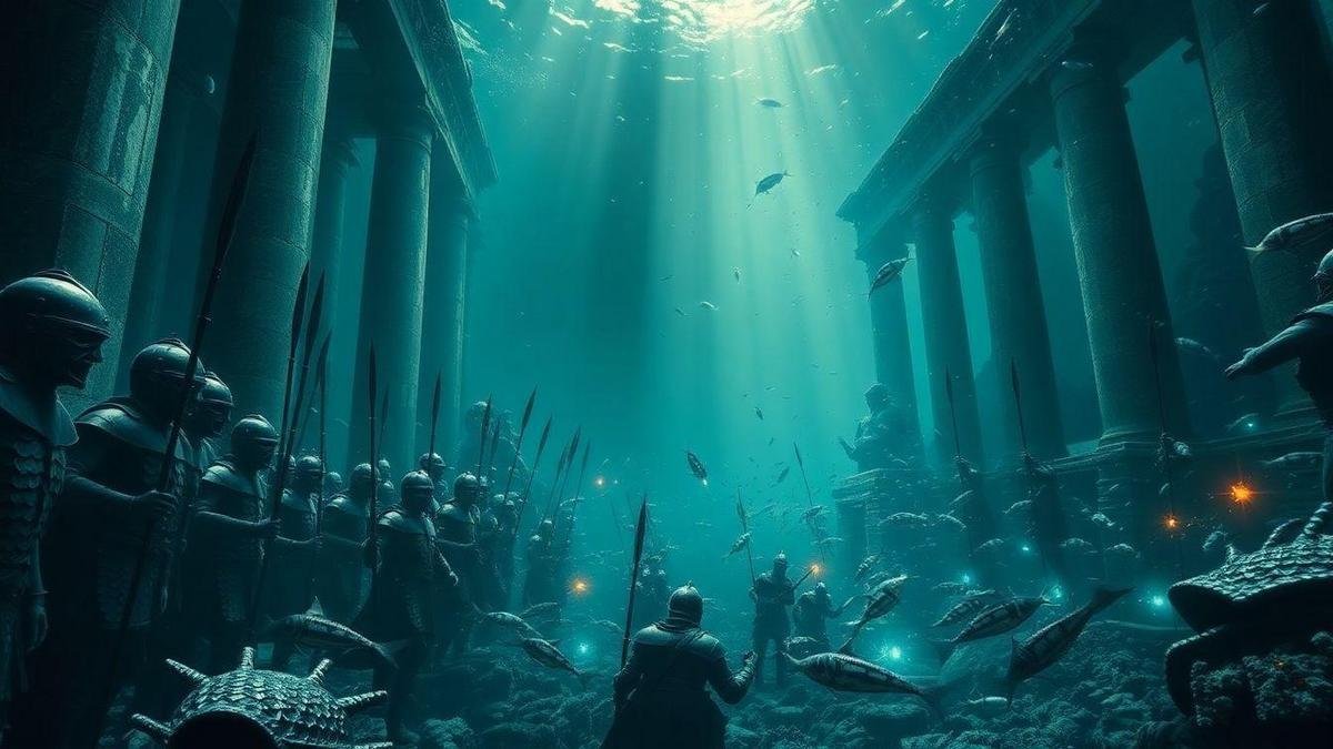 The reality of Atlantean army uprising and underwater battle scenes The reality of Atlantean army uprising and underwater battle scenes