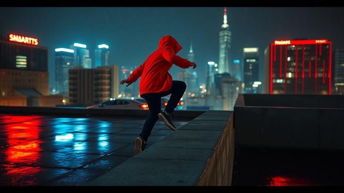 Bold Red Hood action scenes