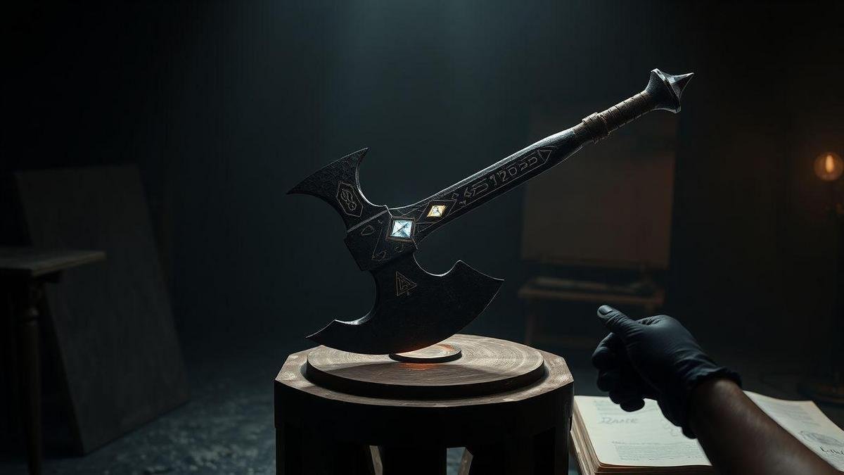 How artists show a god crafted weapon concept so you can spot it