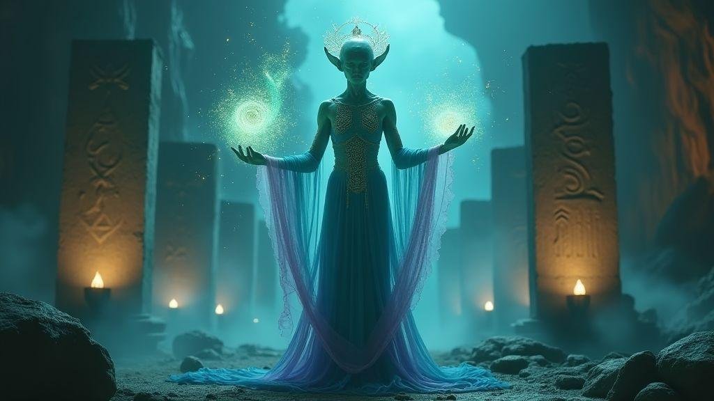 Visual style and art choices for alien arcane power