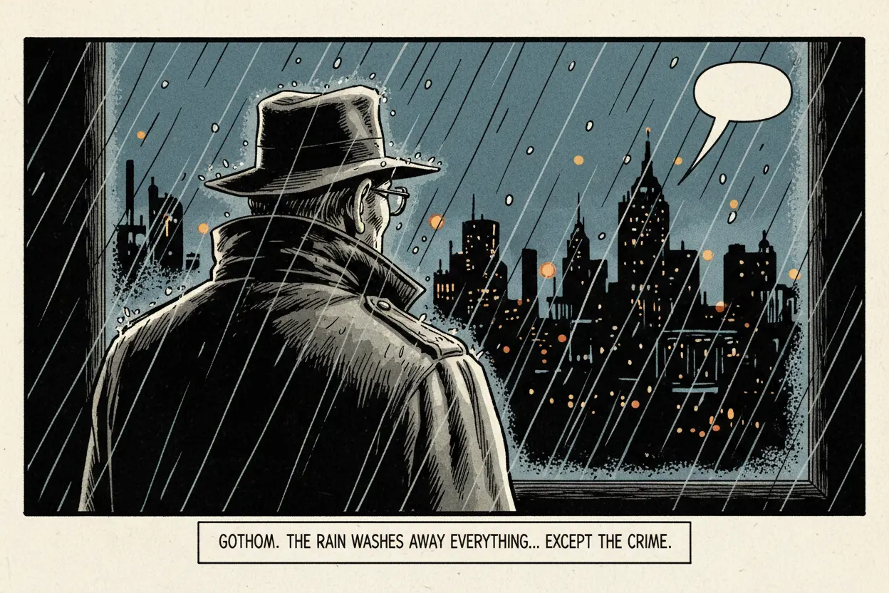 Mazzucchelli's Gotham Art Batman Year One art style