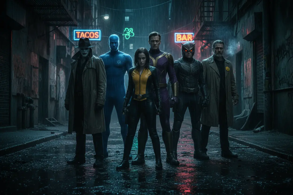 Watchmen Characters in Shadow Complex characters from Watchmen