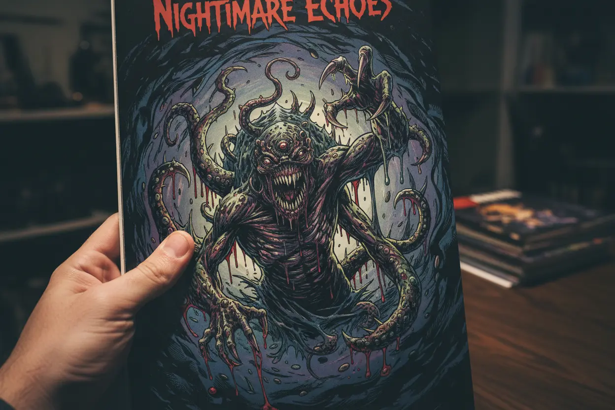 A detailed panel from a modern horror comic