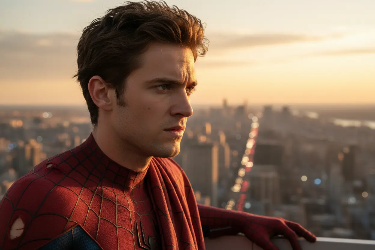 Peter Parker unmasked, timeless hero