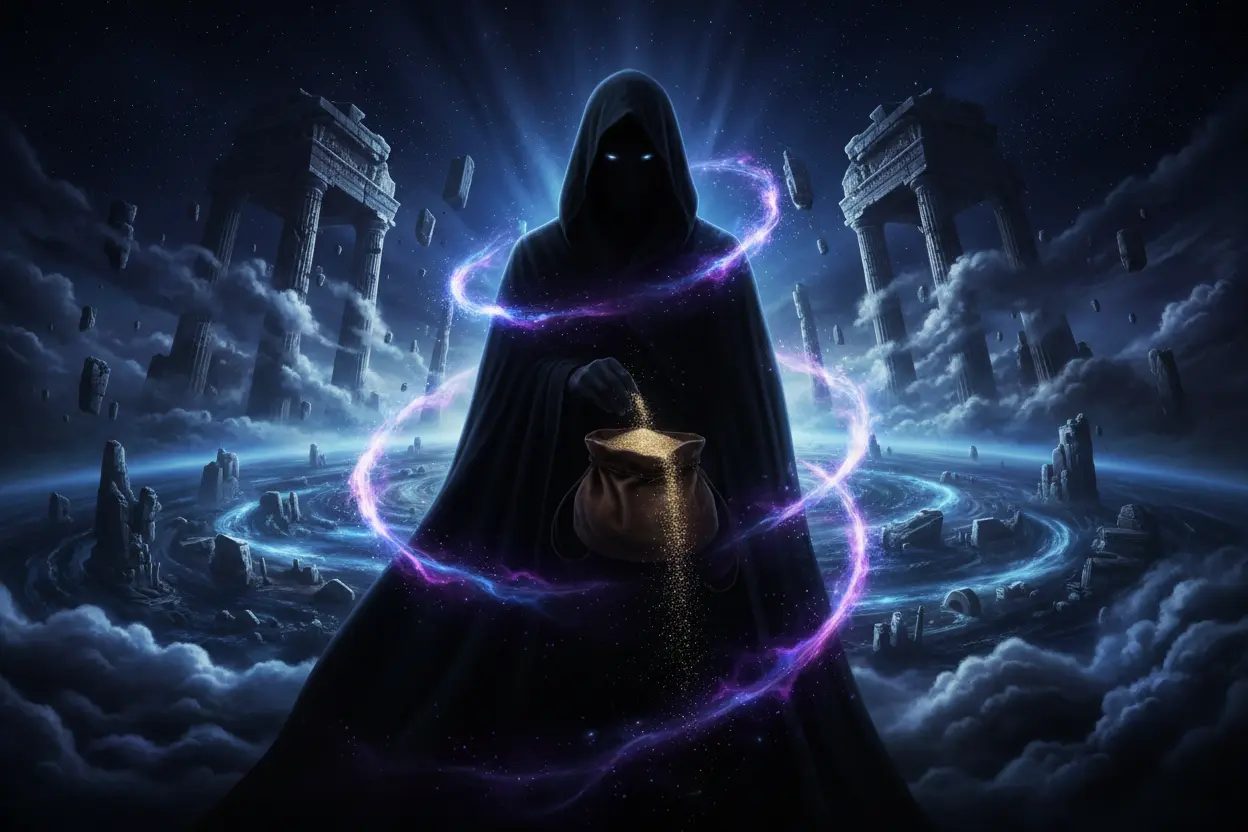 Dream of the Endless in a cosmic setting, guiding your Sandman reading.