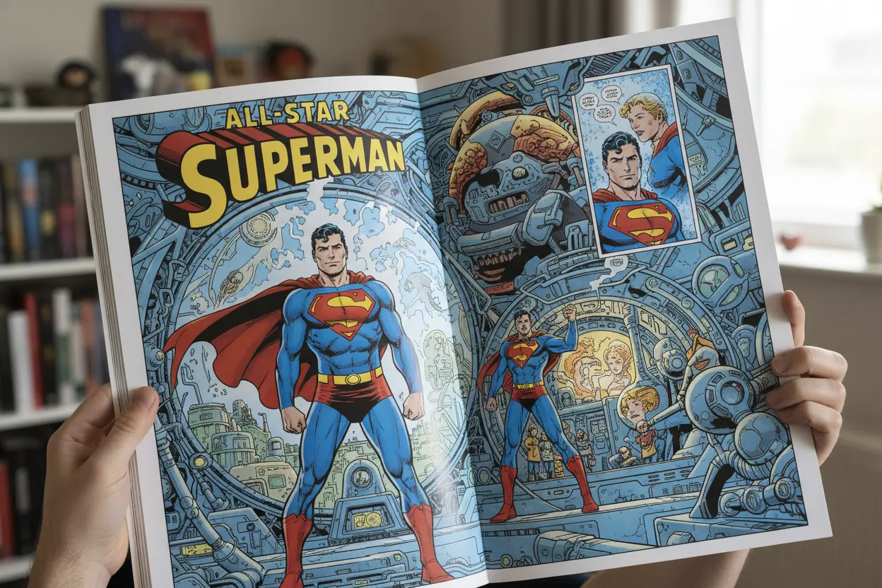 All-Star Superman artwork detail