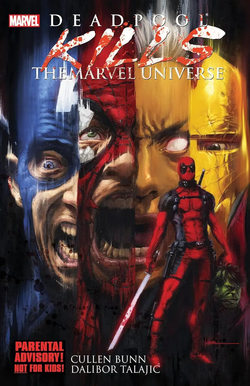 Close-up of Deadpool Kills the Marvel Universe comic book cover