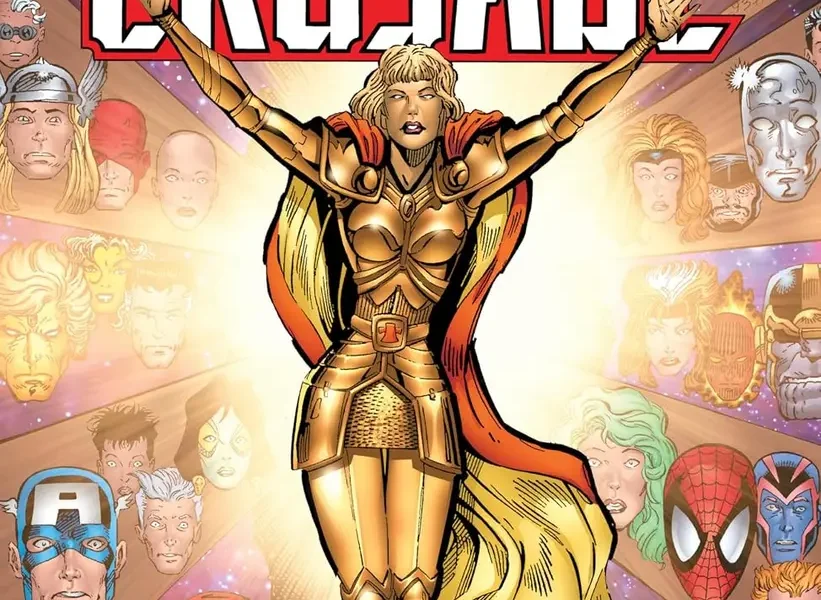 Infinity Crusade Vol 1 Paperback comic book displayed on a flat surface