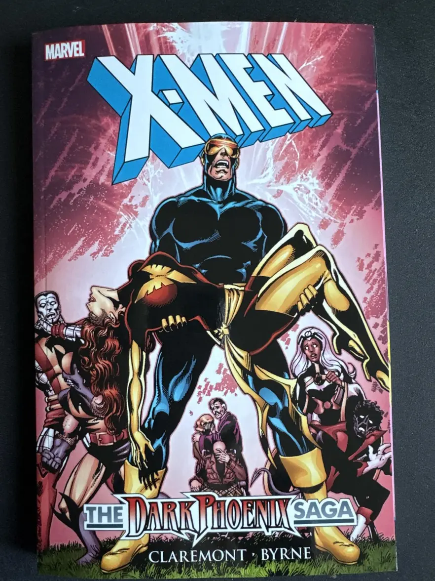 Open pages of X-Men: Dark Phoenix Saga [New Printing 2] Paperback showing interior artwork