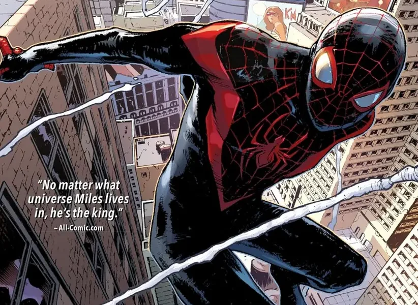 Spider-Man: Miles Morales Vol. 1 paperback comic book cover displayed flat