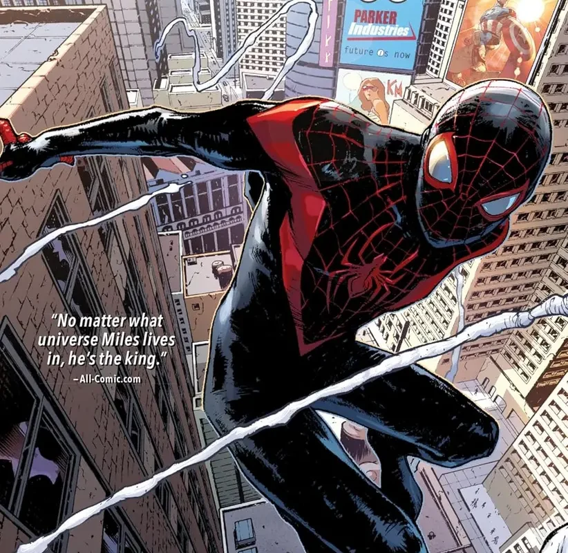 Spider-Man: Miles Morales Vol. 1 paperback comic book cover displayed flat