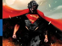Absolute Superman Vol. 1: Last Dust of Krypton hardcover comic book on a shelf