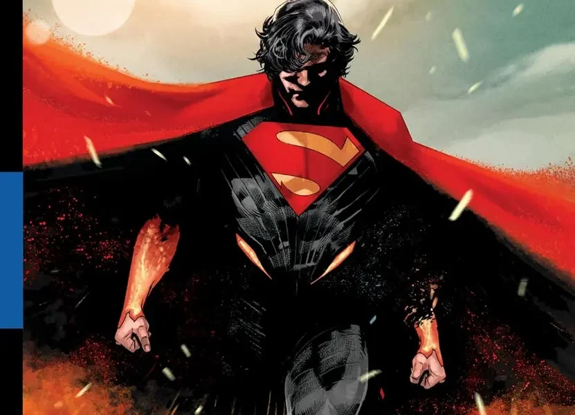 Absolute Superman Vol. 1: Last Dust of Krypton hardcover comic book on a shelf